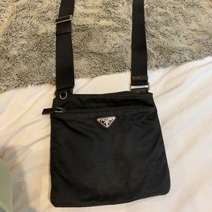 Prada Vela flat crossbody bag